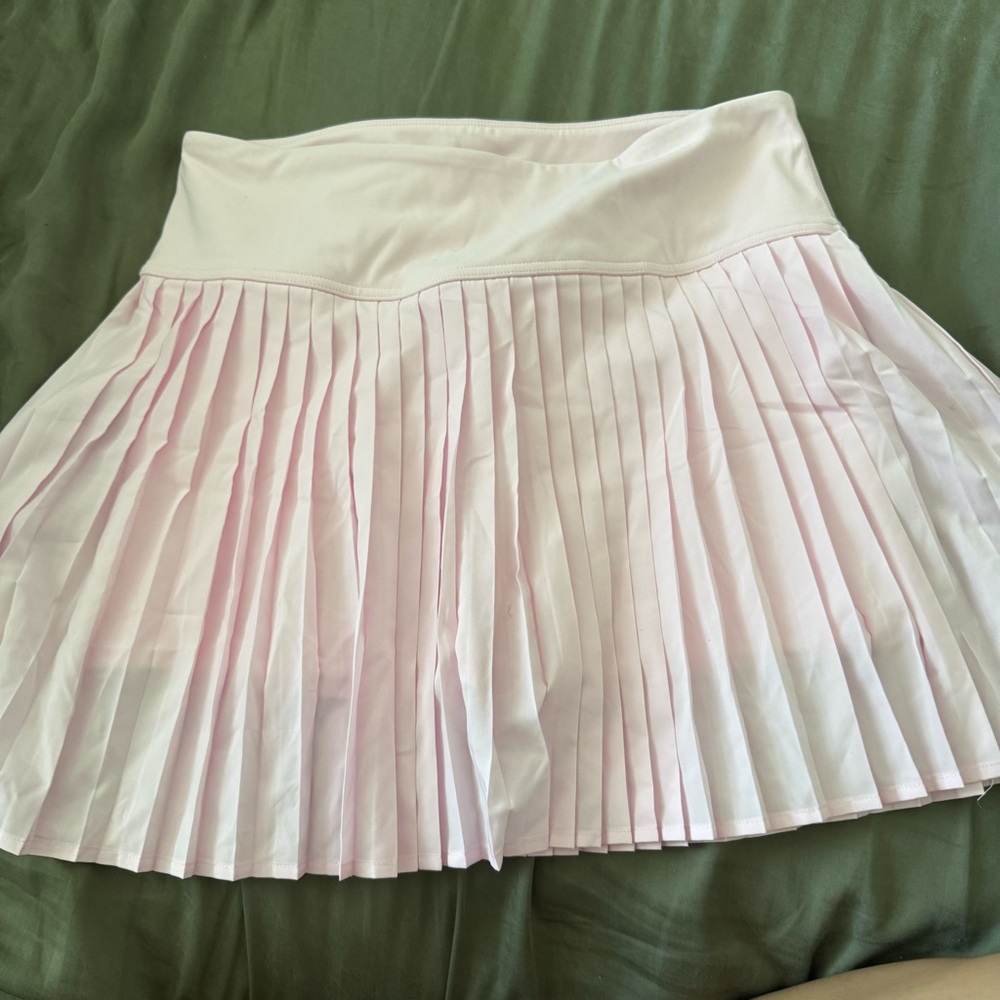 Fabletics Light Pink Pleated Skater Skirt